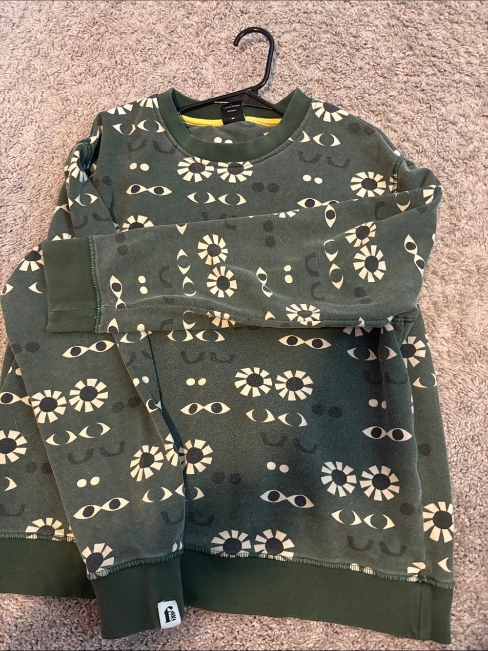 Bonobos Forest Green Graphic Crewneck Sweatshirt